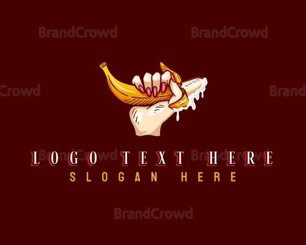 Hand Banana Seductive Logo