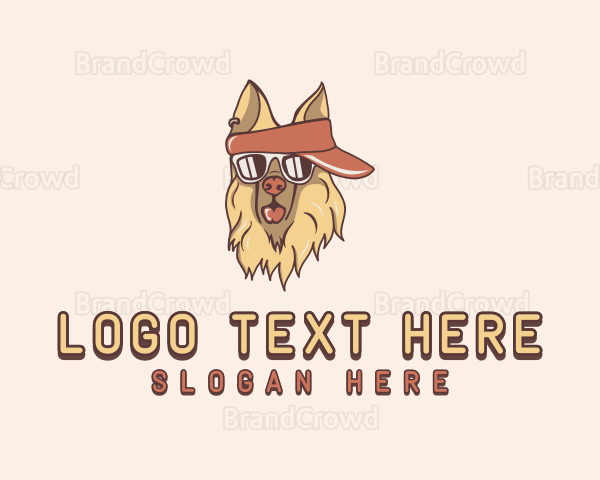 Dog Sunglasses Visor Logo