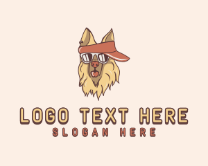 Dog - Dog Sunglasses Visor logo design