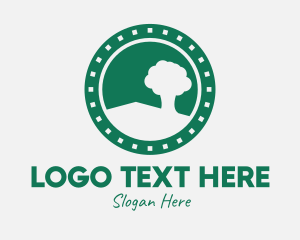 Botanical - Green Tree Planting logo design