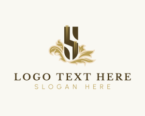 Funeral - Victorian Ornamental Business Letter S logo design