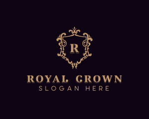 Stylish Royal Wedding logo design