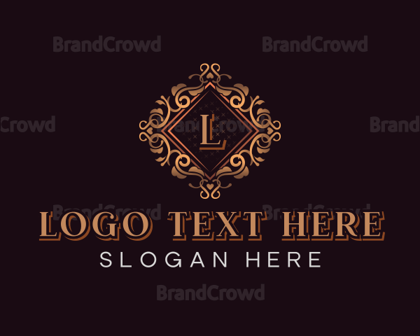 Luxurious Floral Ornament Logo