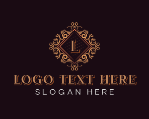 Luxurious Floral Ornament Logo