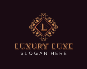 Luxurious Floral Ornament logo design