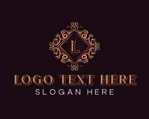 Luxurious Floral Ornament Logo
