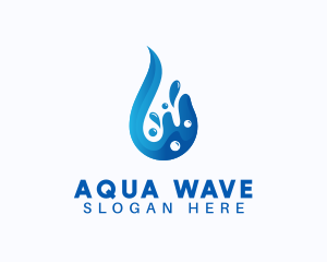 Aqua - Hydro Aqua Water logo design