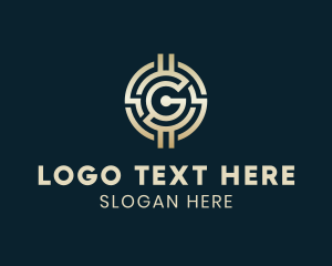Currency - Bitcoin Finance Letter G logo design