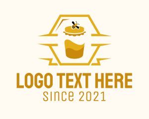 Honey - Golden Honey Emblem logo design