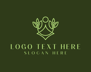 Leaf - Chakra Yoga Healing logo design