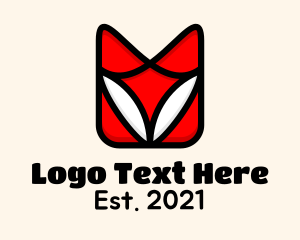 Wild Animals - Red Fox Wildlife logo design