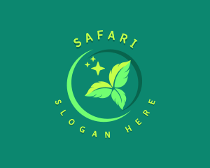 Vegan - Natural Spa Leaf logo design