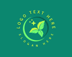 Vegetarian - Natural Spa Leaf logo design