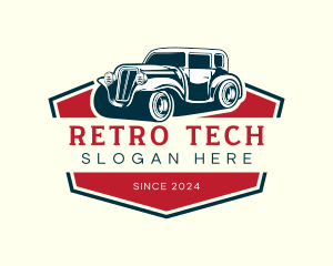 Retro Vehicle Dealership logo design