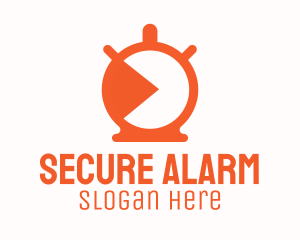 Alarm - Orange Stopwatch Timer logo design