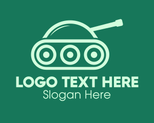 Military - Green Military Tank logo design