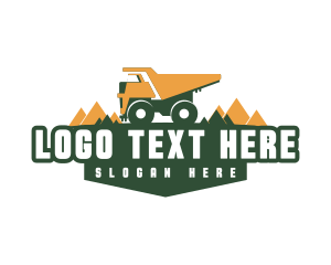 Emblem - Industrial Transportation Truck logo design