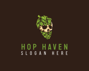 Brewery - Brewery Hipster Skull logo design