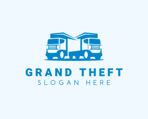 Logistic - Delivery Truck Transportation logo design