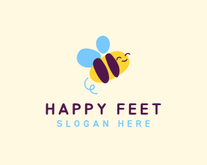 Happy Bee Nursery logo design