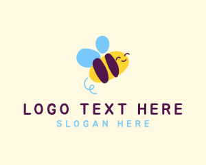 Learning Center - Happy Bee Nursery logo design