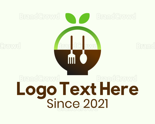 Organic Natural Restaurant Logo