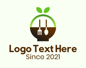 Vegan Restaurant - Organic Natural Restaurant logo design
