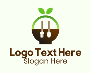 Organic Natural Restaurant Logo