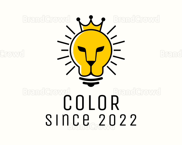 Royal Lion Light Bulb Logo