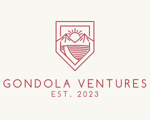 Monoline Outdoor Resort logo design