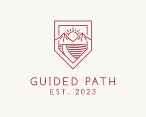 Path - Monoline Outdoor Resort logo design