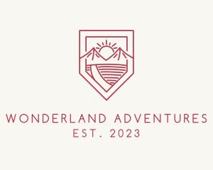 Monoline Outdoor Resort logo design