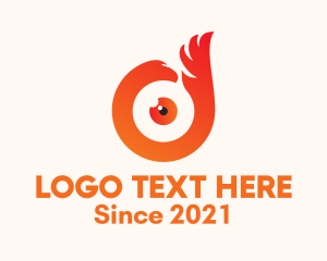 Lens - Phoenix  Eye Lens logo design