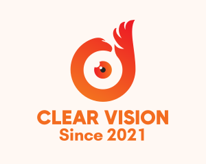 Phoenix  Eye Lens logo design