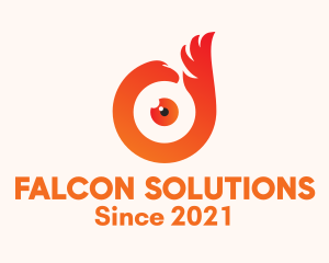 Phoenix  Eye Lens logo design