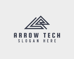 Logistics Arrow Letter A  logo design