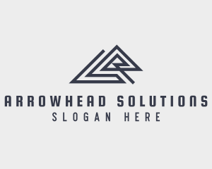 Logistics Arrow Letter A  logo design