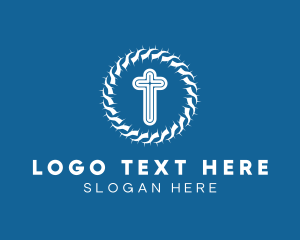 Funeral - Holy Crucifix Church Ministry logo design