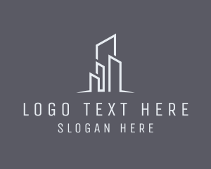 Engineer - Real Estate Skyline Buildings logo design