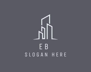Real Estate Skyline Buildings Logo