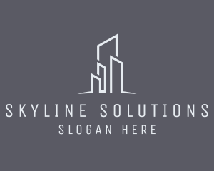 Skyline - Real Estate Skyline Buildings logo design