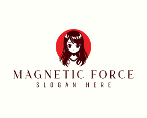 Little Cute Girl Anime Logo