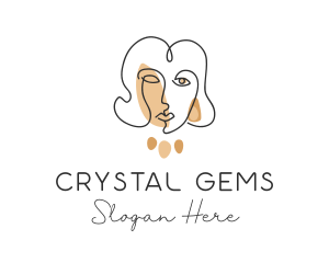 Feminine Lady Jewels logo design