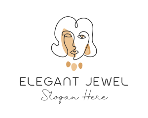 Feminine Lady Jewels logo design