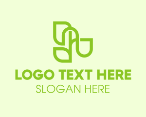 Modern - Organic Eco Plant logo design