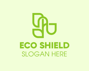 Organic Eco Plant logo design