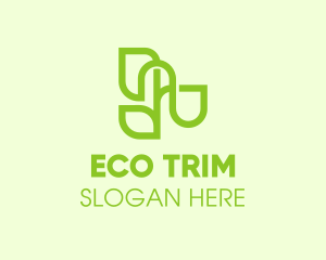 Organic Eco Plant logo design