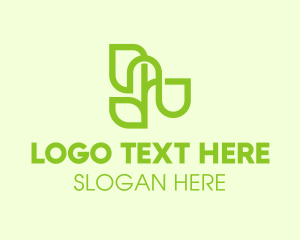 Eco - Organic Eco Plant logo design