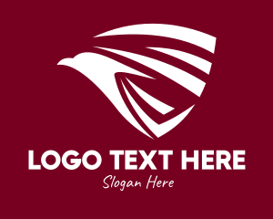 Eagle - White Eagle Shield logo design