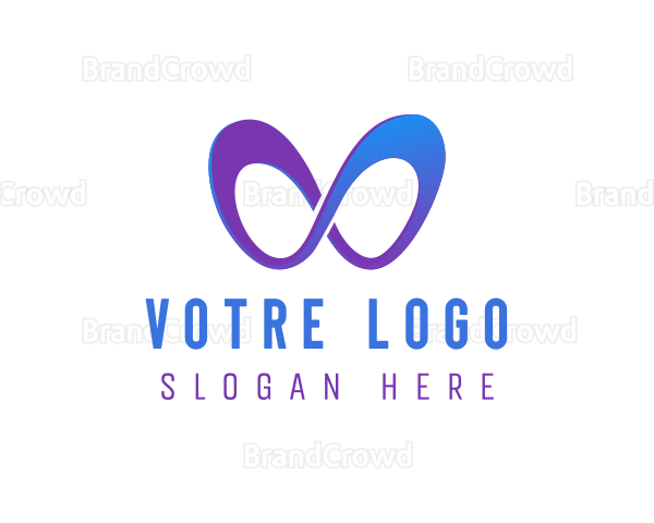 Futuristic Infinity Loop Logo